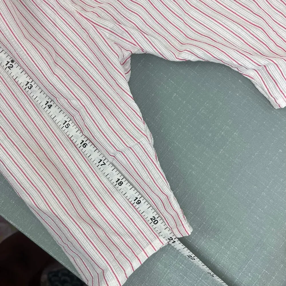 Vintage Red Striped Baseball Pajama Set 24 Months USA